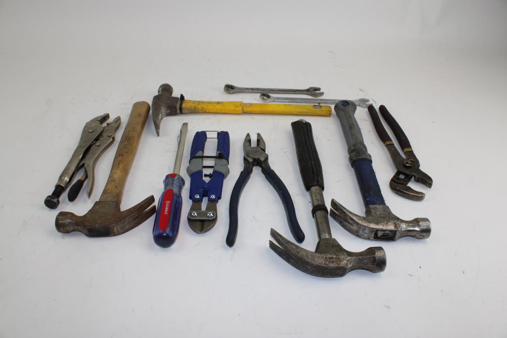 Hammers, Wrenches, Screwdrivers, And Other Hand Tools, 20+ Pieces