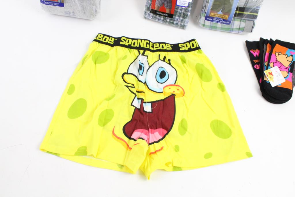 Hanes, Fruit Of The Loom, Disney, Nickelodeon, Underwear, Socks, T