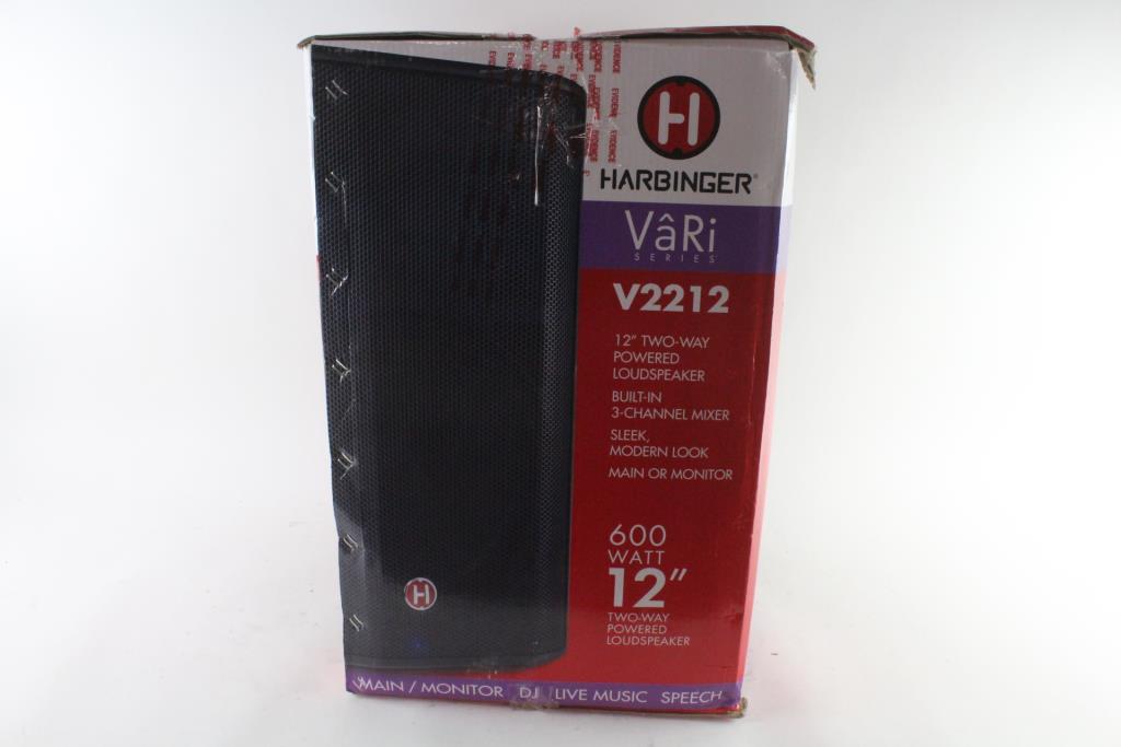 harbinger v2212 powered speaker