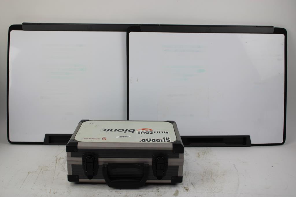 Hard Briefcase And Dry Erase Whiteboard (24x18), 3 Pieces