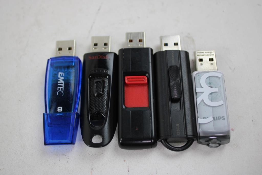 Hard Drives & SDHC Cards Bulk Lot, 12 Pieces