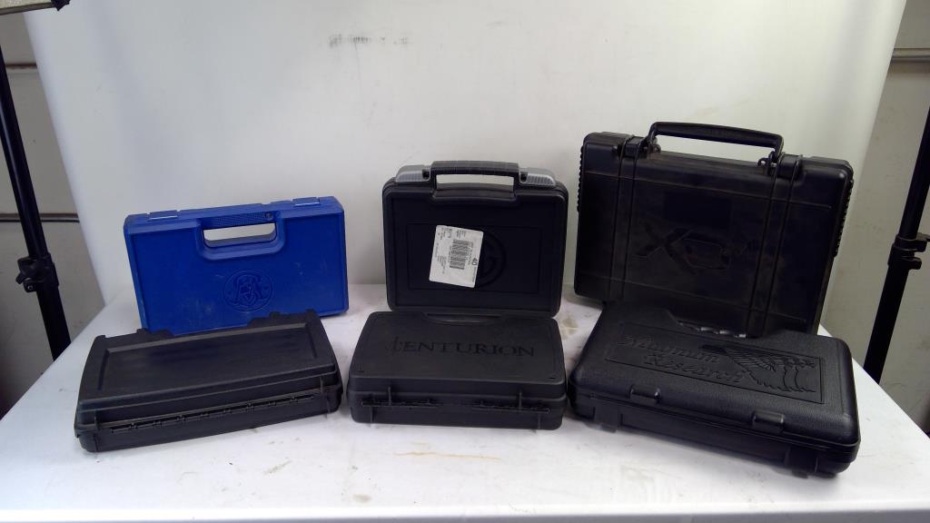 Hard Gun Cases Lot, 6 Pieces