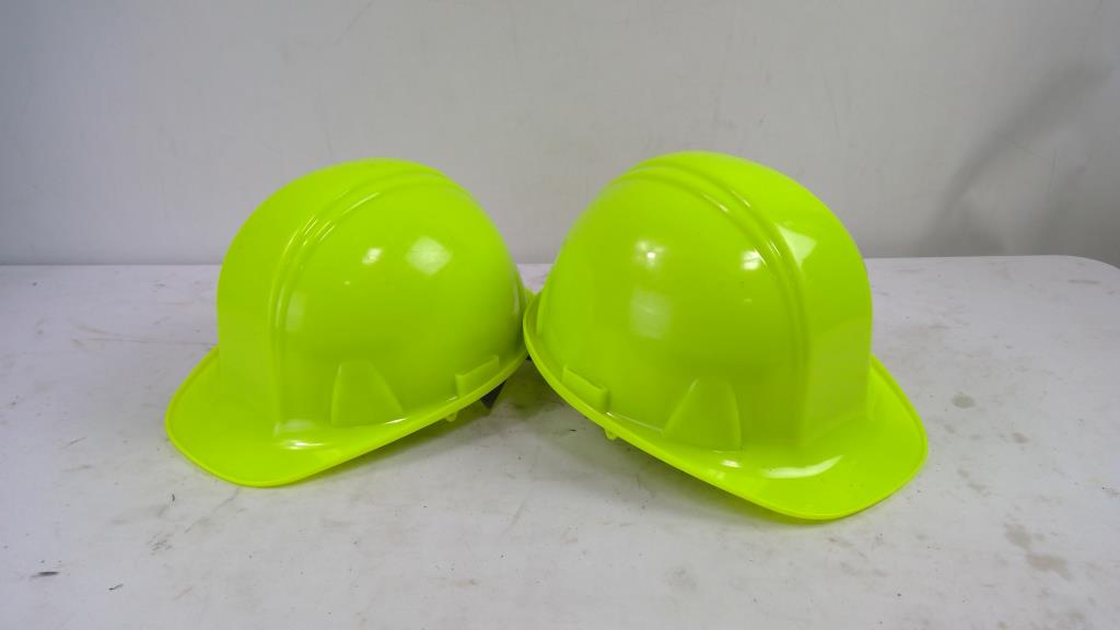 Hard Hats, Lime, 2 Pieces