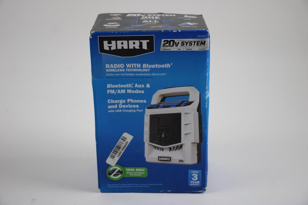 Hart Cordless Radio With Bluetooth, HPAD01 Property Room