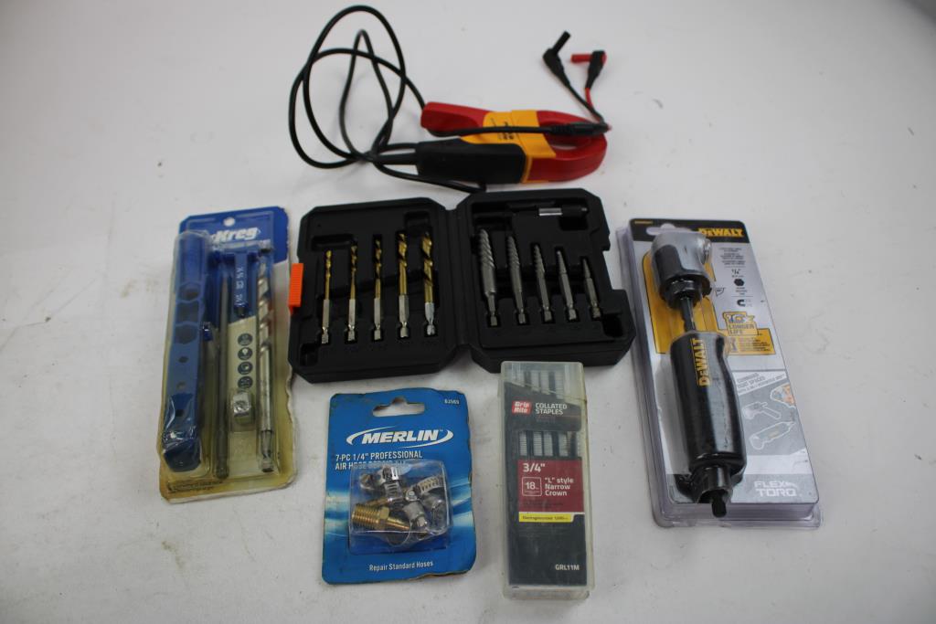 HART Mechanics Tool Set, Pittsburgh Socket Set, DeWalt Attatchment, And More