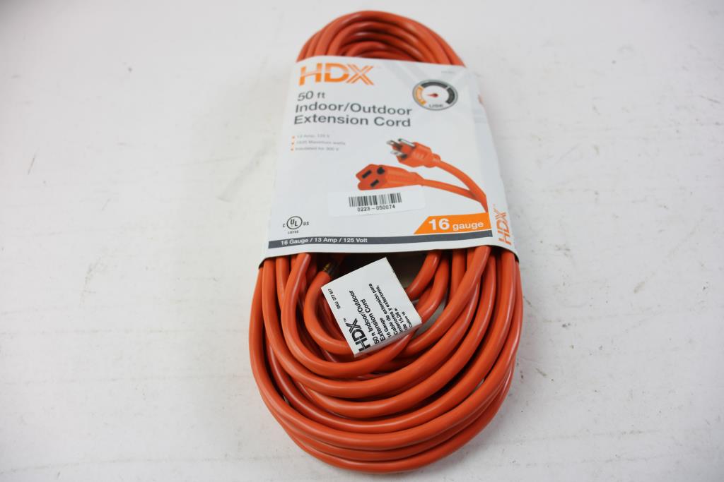 HDX 50 FT Indoor/ Outdoor Extension Cord Property Room