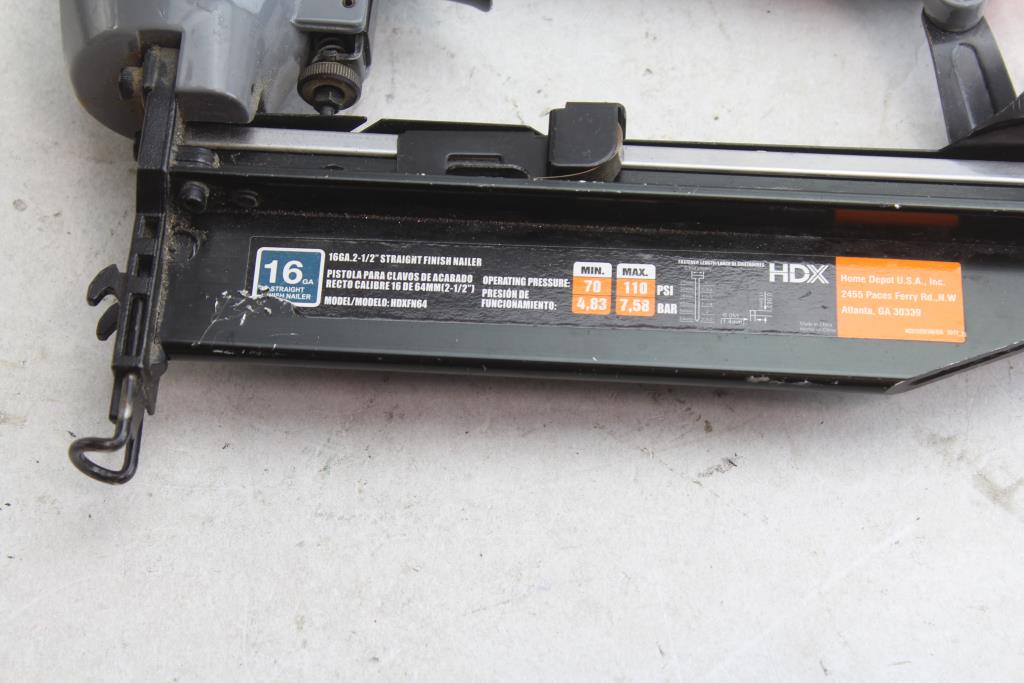 HDX Hdxfn64 Straight Finish Nailer Property Room