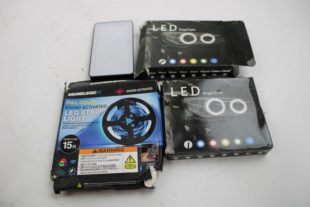 Headlamp Lights, LED Strips, More LED Lights, 18 Pieces