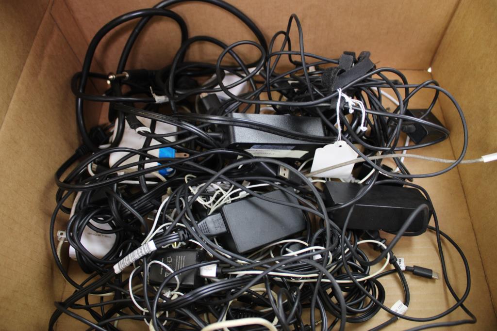 Headphones, AC Adapters, Charging Cords And More Bulk Lot