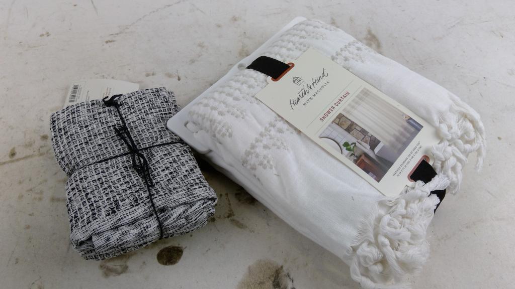 Hearth & Hand Shower Curtain And More 2 Pieces