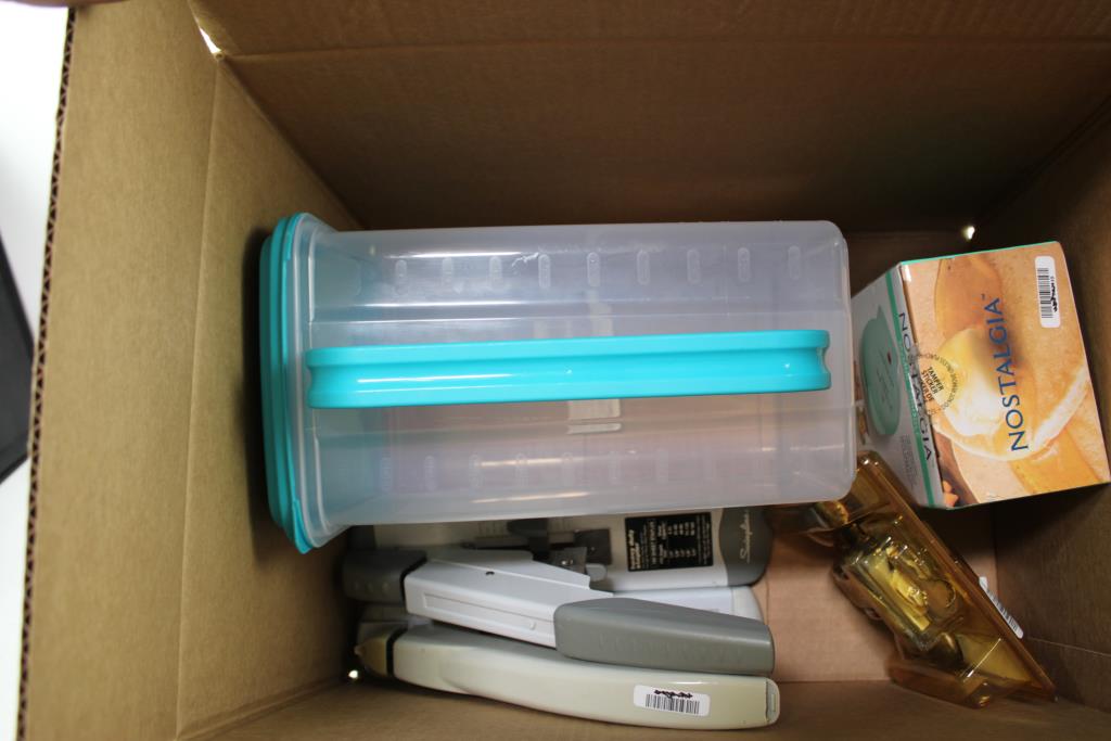 Heavy Duty Staplers, Doorknobs, Mini Griddle, Pantry Storage Food Container, 5 Pieces