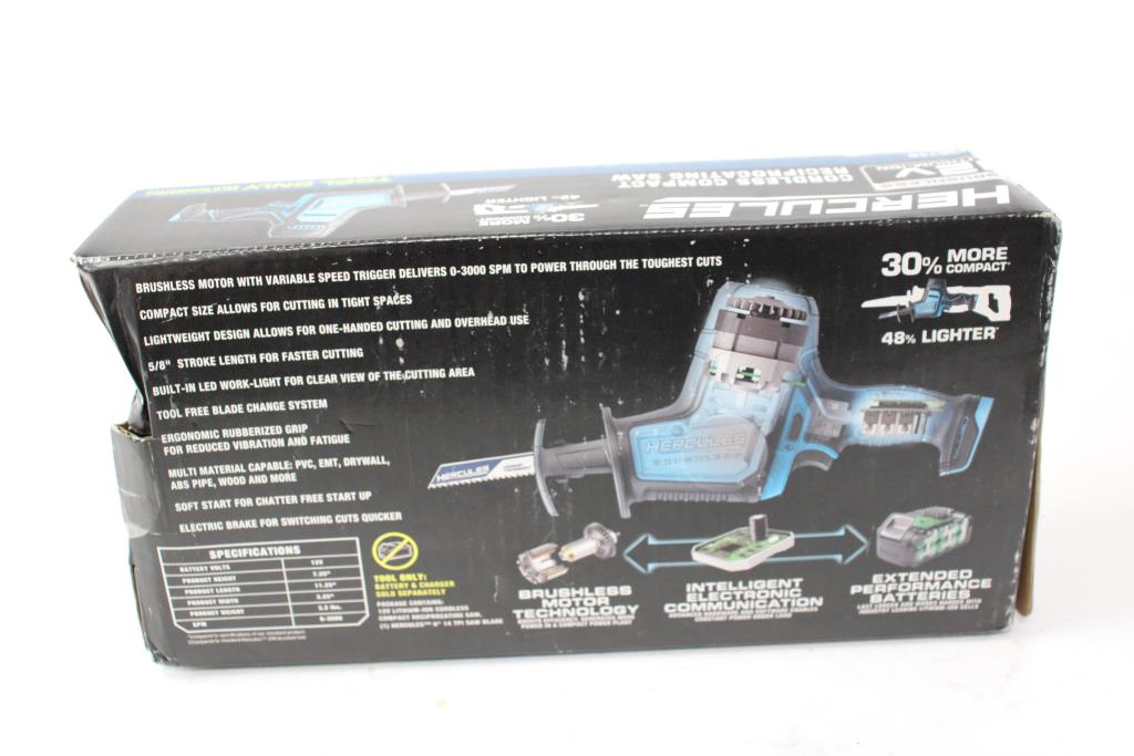 Hercules 12v Cordless Compact Reciprocating Saw Property Room