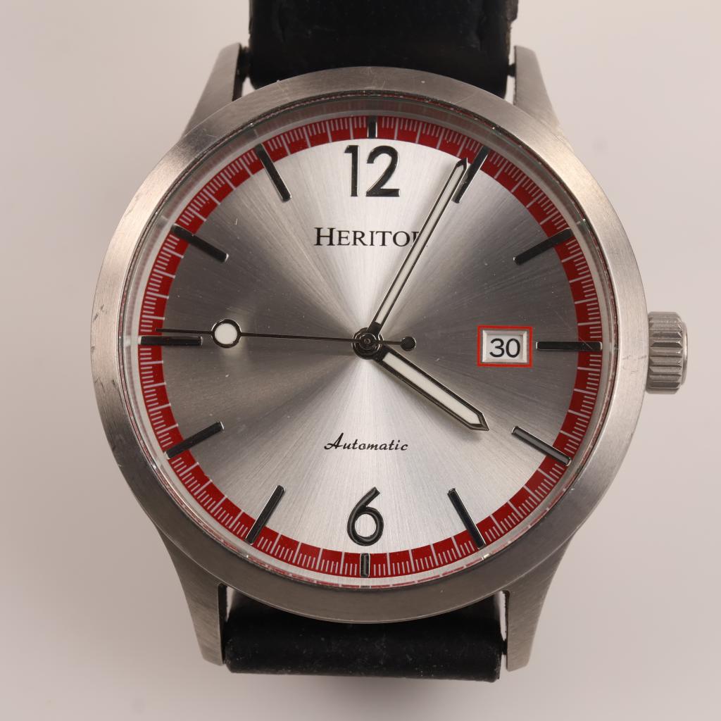 Heritor Becker Automatic Leather Band