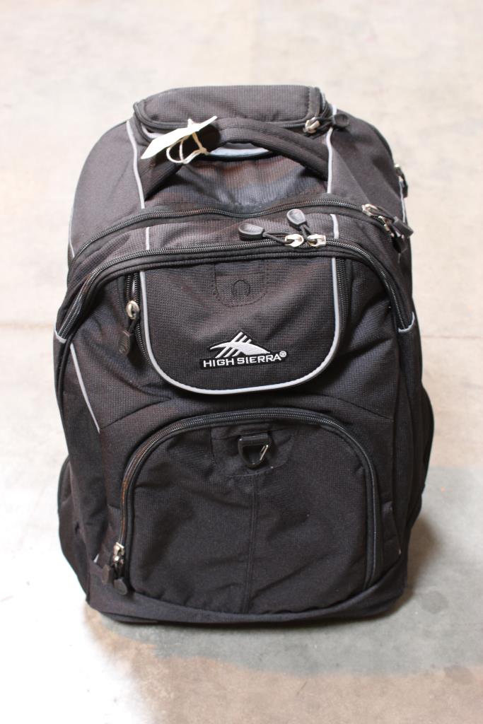 High Sierra Rolling Backpack, Vanguard And MCM Gun Cases, 3 Pieces