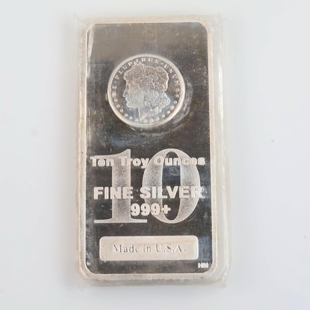 Highland Mint Fine Silver 10 Troy Oz Bar