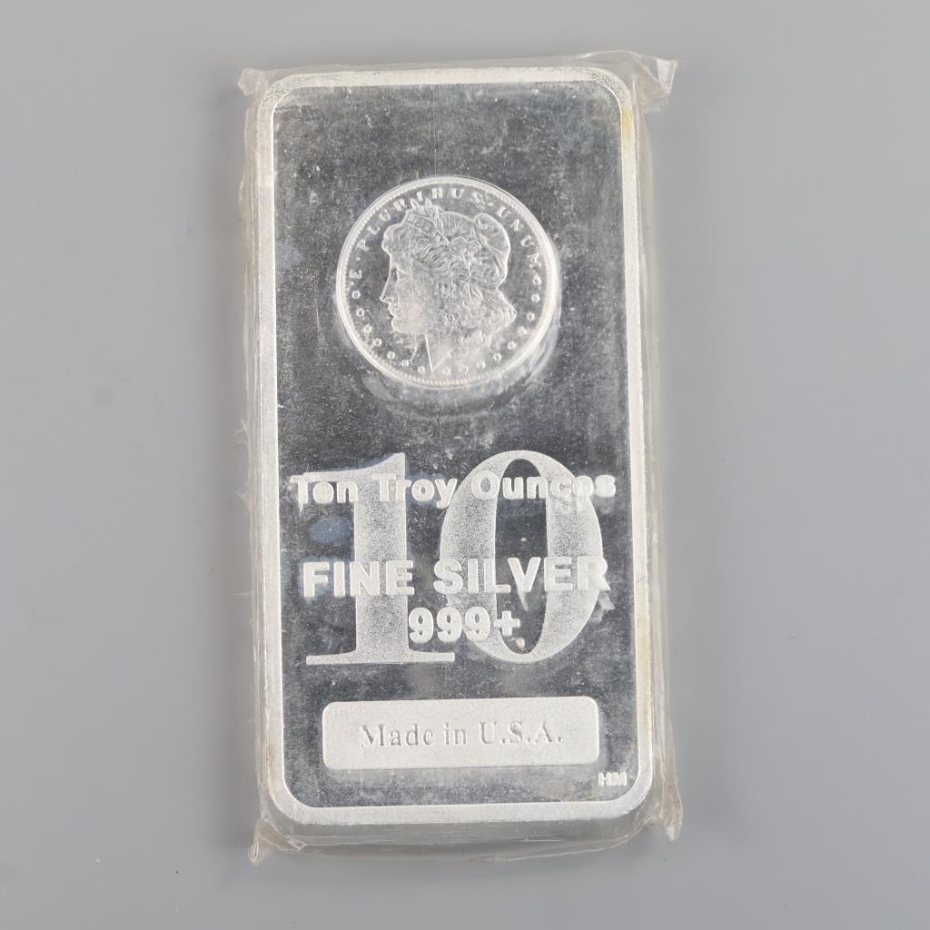 Highland Mint Fine Silver 10 Troy Oz Bar
