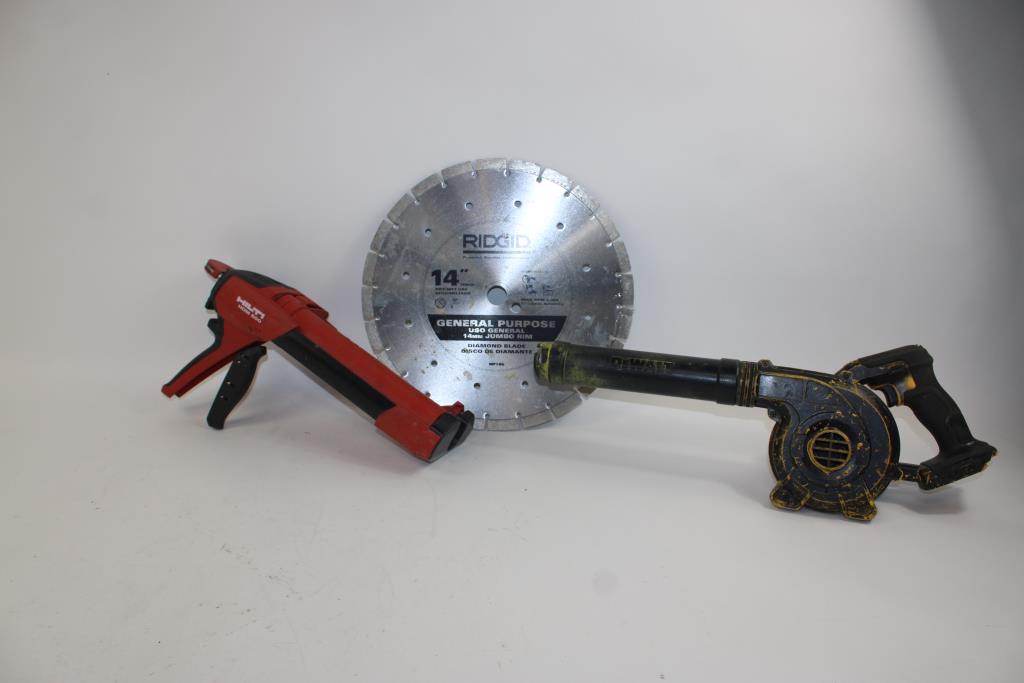 HILTI Hdm 500 And Dewalt Dce100 With A Diamond Blade Property Room