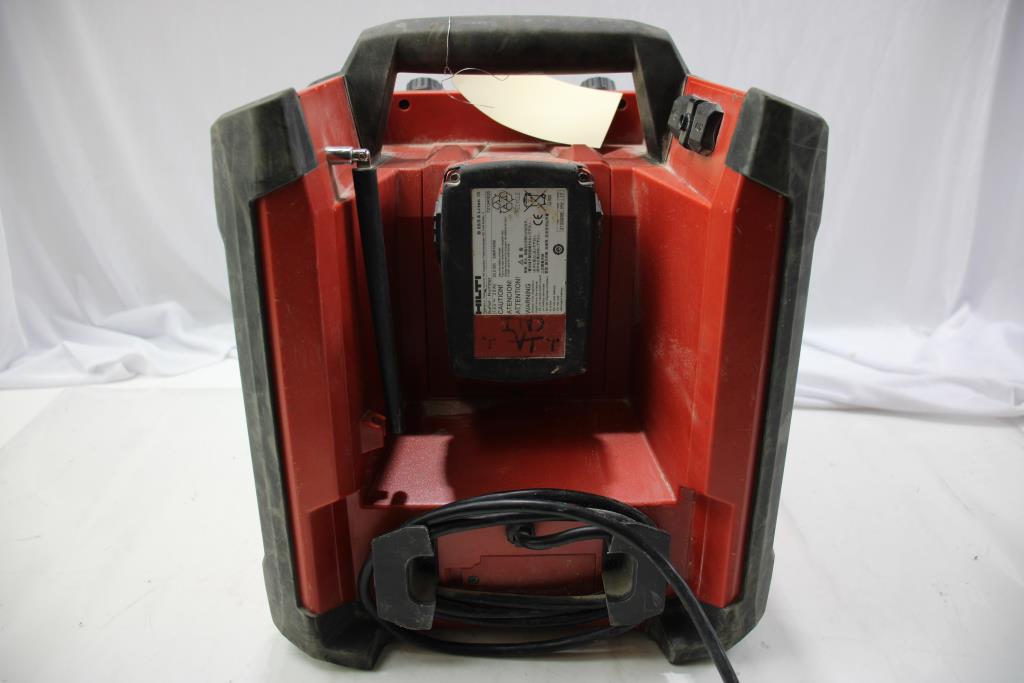 Hilti RC 4/36 120Volt Bluetooth Radio And Battery Charger Property Room