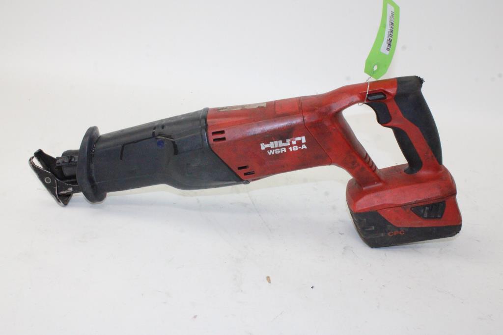 Hilti Wsr 18a Cordless Reciprocating Saw Property Room