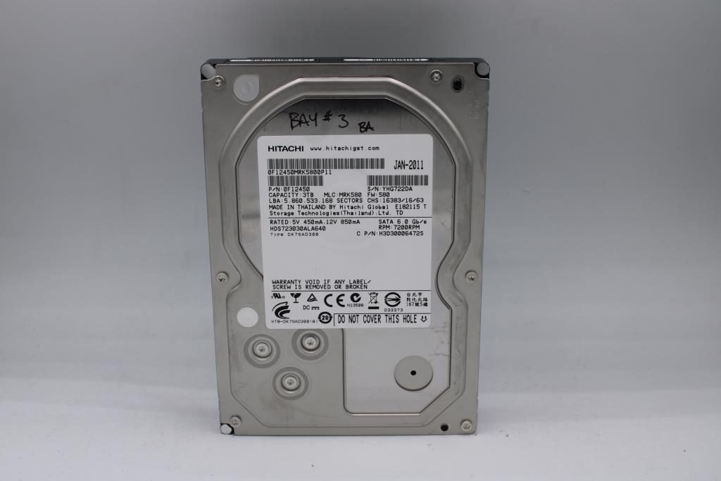 Hitachi 3TB Internal Hard Drive