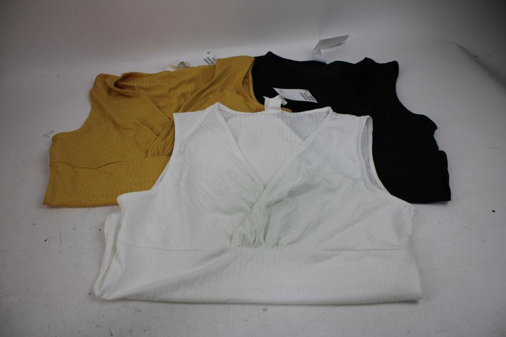 H&M Clothing Lot - Bodysuits, Fleur De Lis Button-Up, Short Sleeve Top, 5 Pieces
