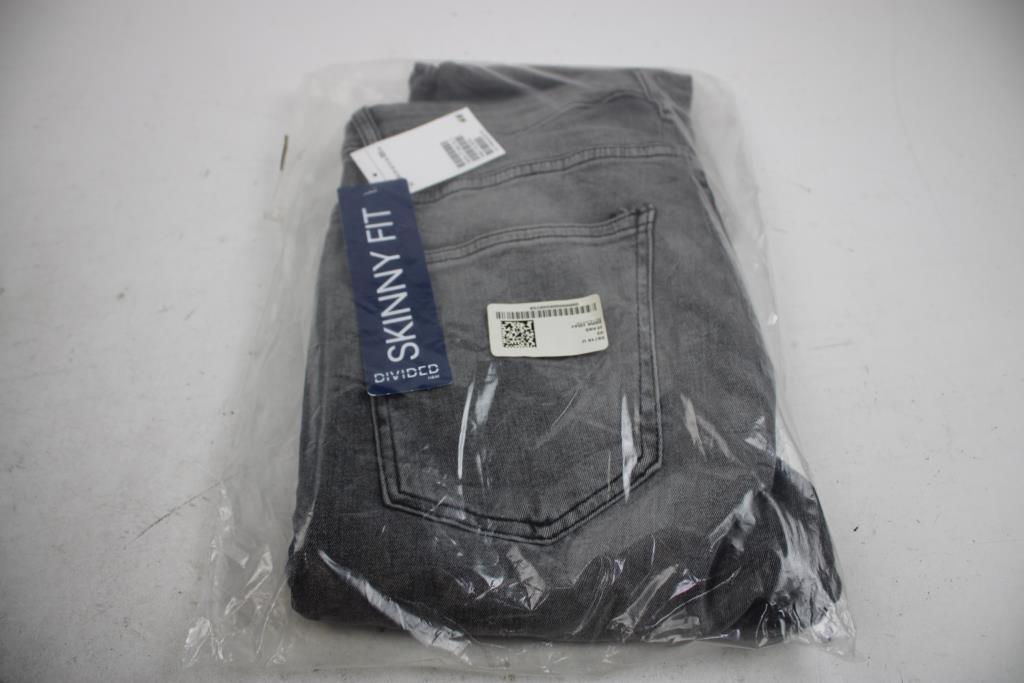 H&M Dark Gray Skinny Fit Jeans, Size 33