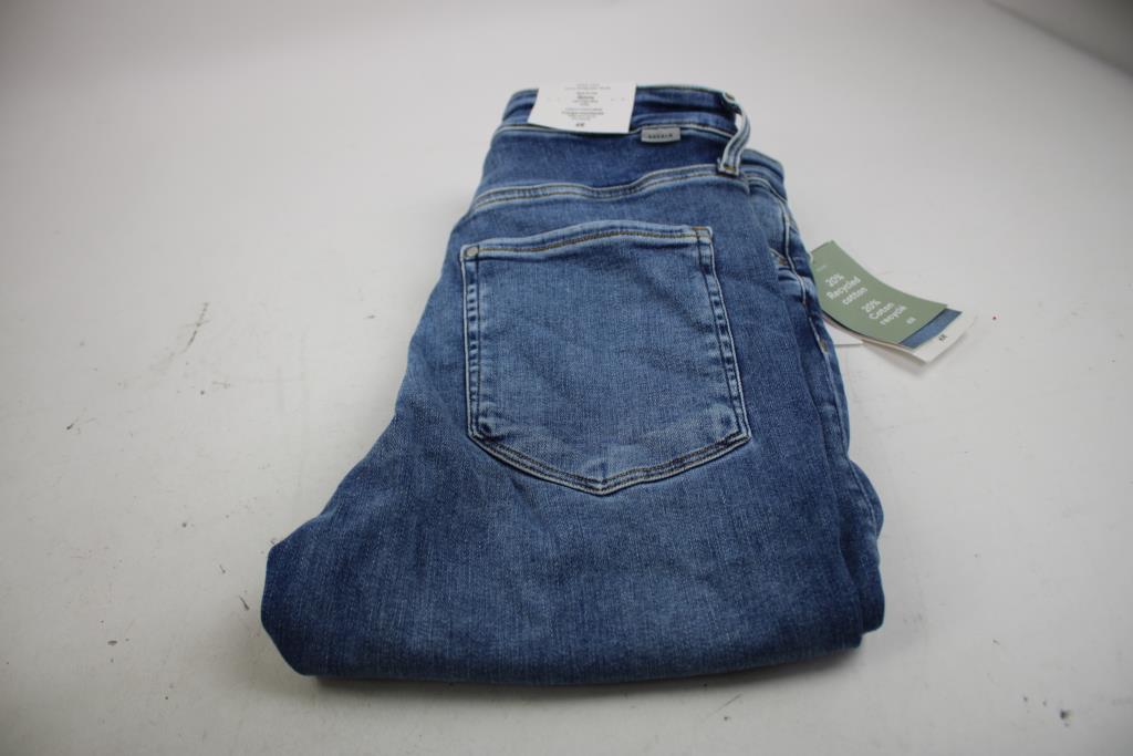 H&M Ultra High Waist Skinny Jeans, Black, Denim, XL, 2 Pieces