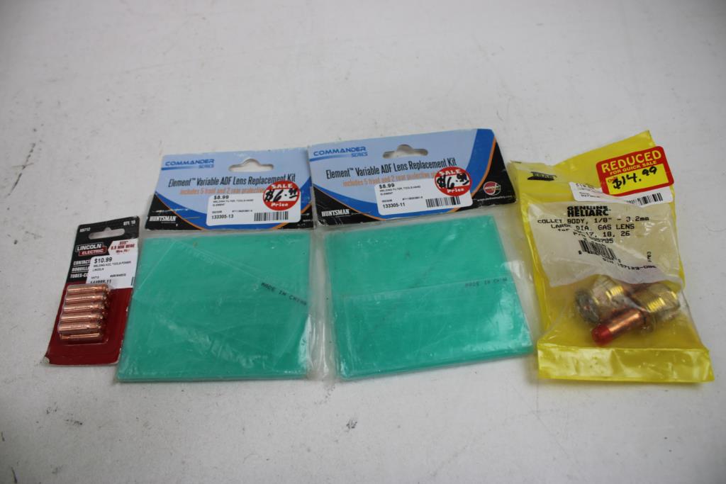 Hobart Cutting Attachment, Lincoln Electric Contact Tips, And More, 6 Pieces
