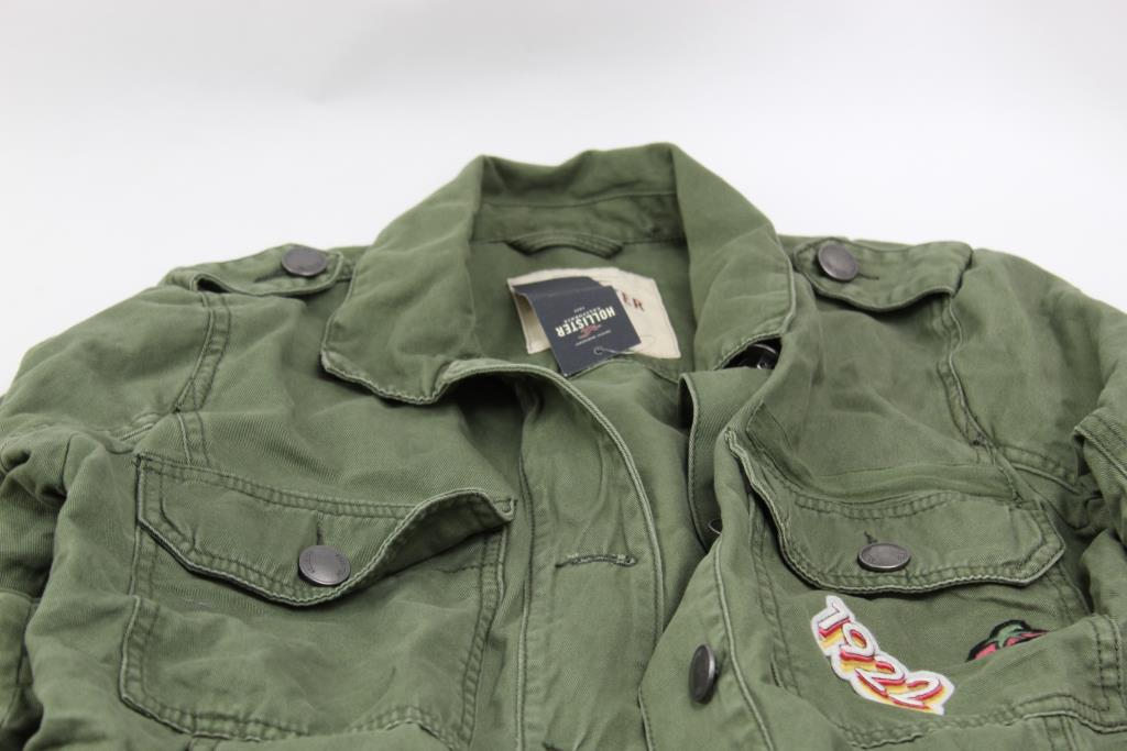 Hollister Military Jacket Patchwork Property Room