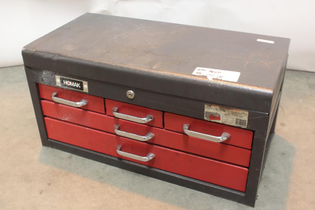 Homak Five Drawer Tool Chest Filled With Hand Tools More 20