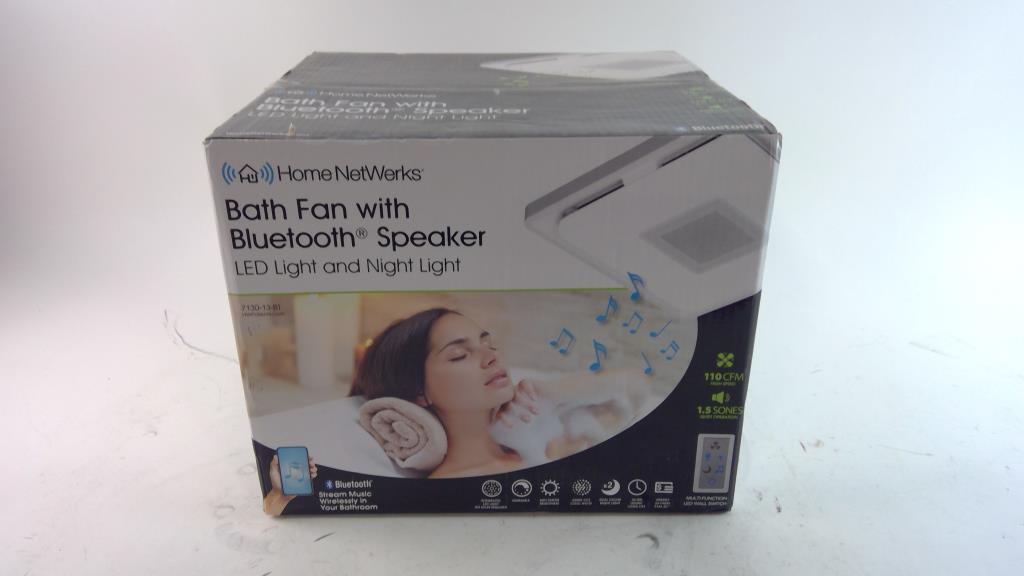 Home NetWerks Bath Fan With Bluetooth Speaker Property Room