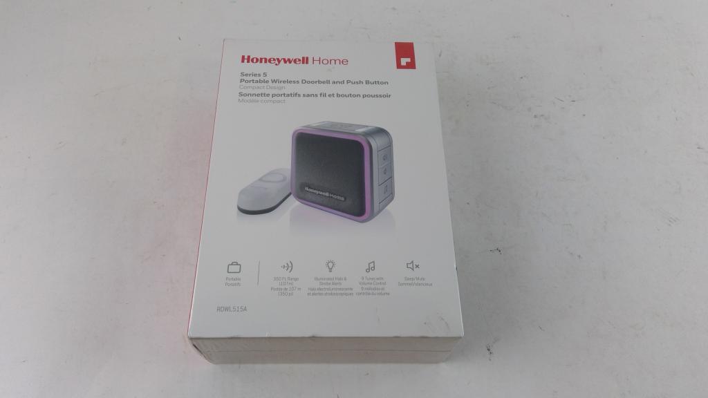 Honeywell Home Series 5 Portable Wireless Doorbell And Push Button