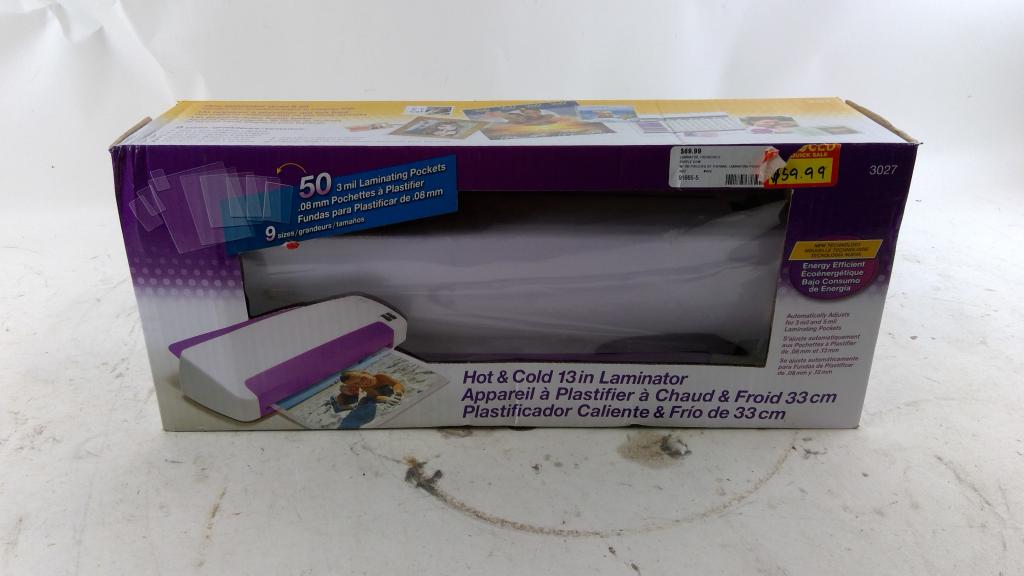 Hot & Cold 13" Laminator