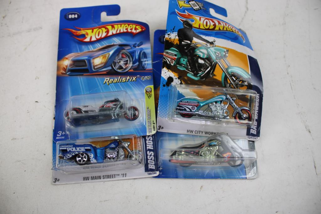 Hot Wheels Boss Hoss Motorcylce, Blast Lane, Bad Bagger & More 7 Pieces