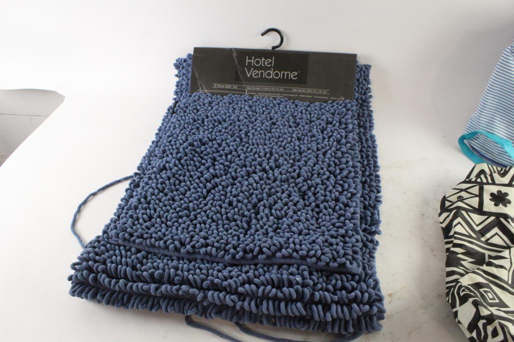 Hotel Vendome 2 Piece Bath Mat Set And More, 3 Pieces Property Room