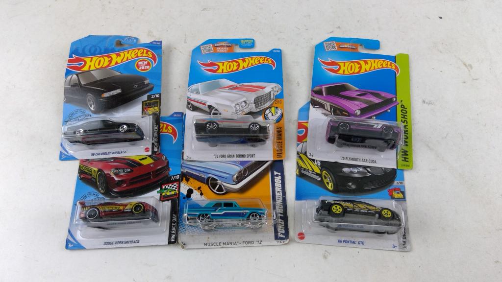 Hotwheels Cars 6 Pieces