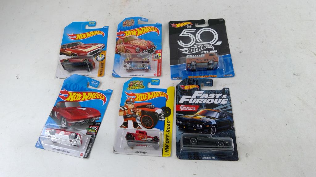 Hotwheels Cars 6 Pieces
