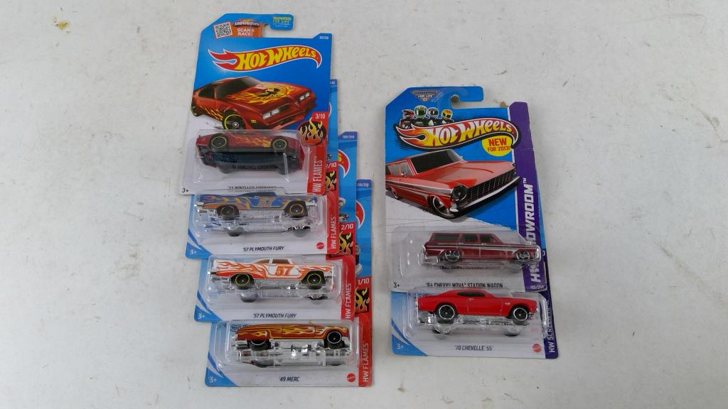 Hotwheels Cars 6 Pieces