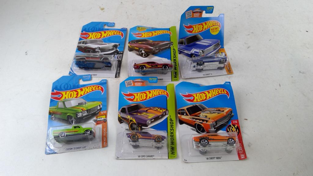 Hotwheels Cars 6 Pieces