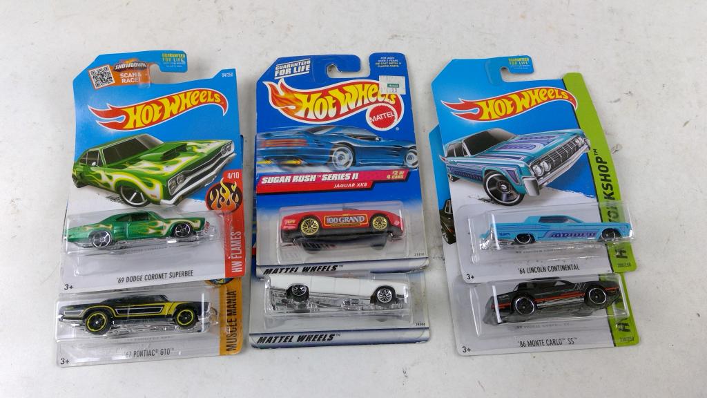 Hotwheels Cars 6 Pieces
