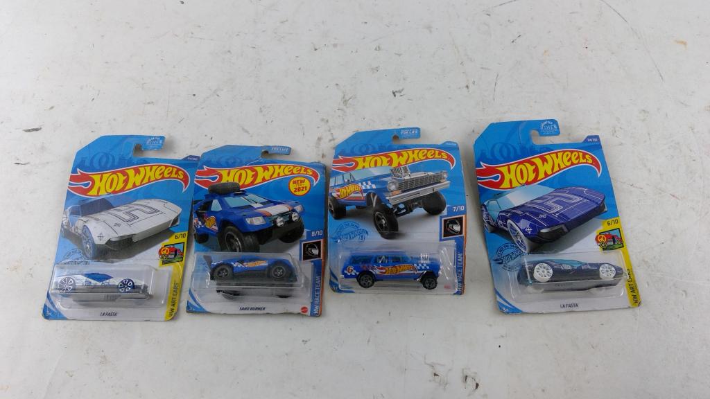 Hotwheels Toy Cars 4 Pieces