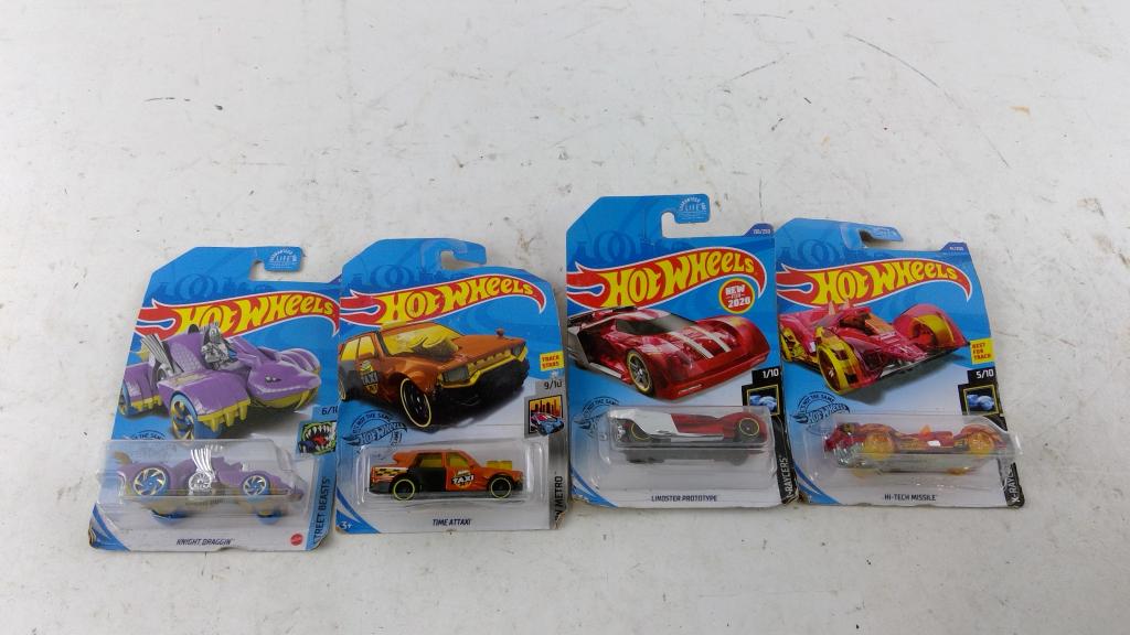 Hotwheels Toy Cars 4 Pieces