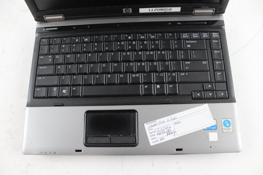 Hp 6530b Laptop Property Room