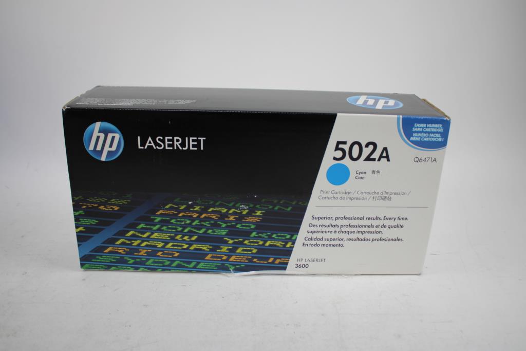 HP LaserJet 502A Cyan Print Cartridge