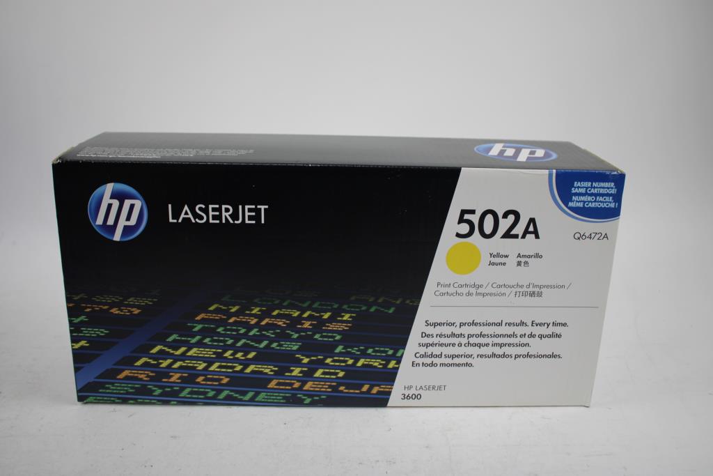 HP LaserJet 502A Yellow Print Cartridge