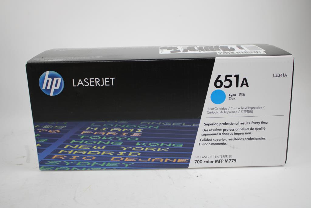 HP LaserJet 651A Print Cartridge, Cyan