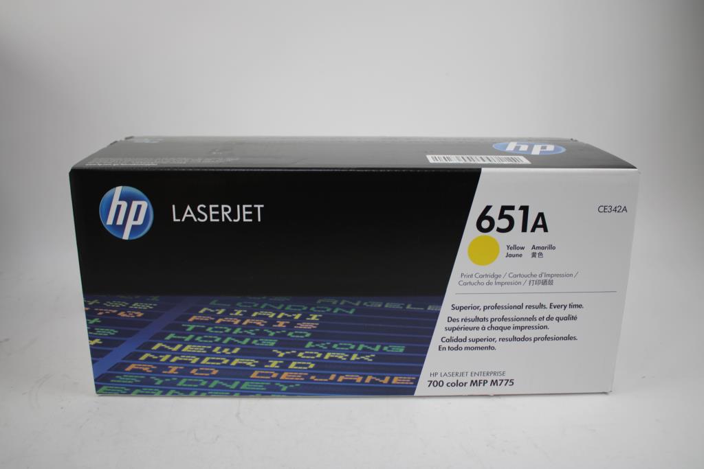 HP LaserJet 651A Print Cartridge, Yellow
