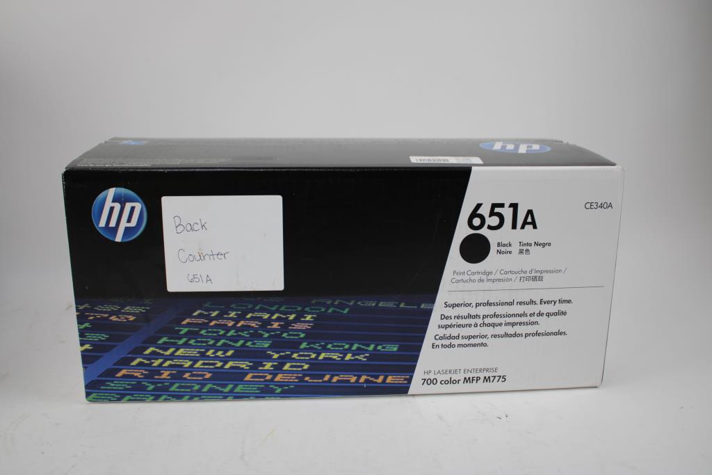 HP LaserJet Toner 651A Print Cartridge, Black