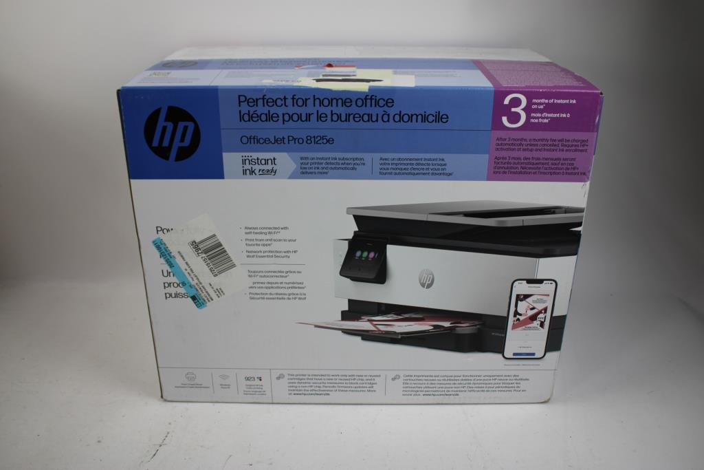 HP OfficeJet Pro 8125e All-in-One Color Inkjet Printer