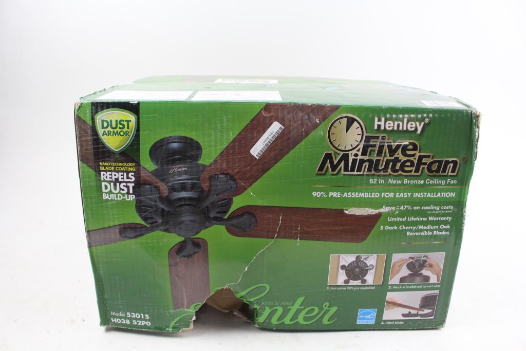 Hunter Henley 52 Five Minute Fan Property Room Hunter Henley 52 Five Minute Fan